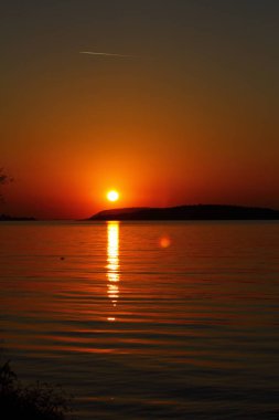 Deniz kenti Bodrum ve muhteşem gün batımları. Mugla, Türkiye