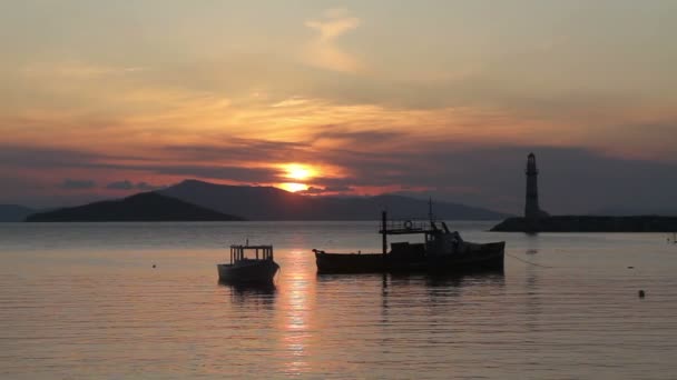 Озерне Місто Тургутрейс Захопливі Заходи Сонця — стокове відео
