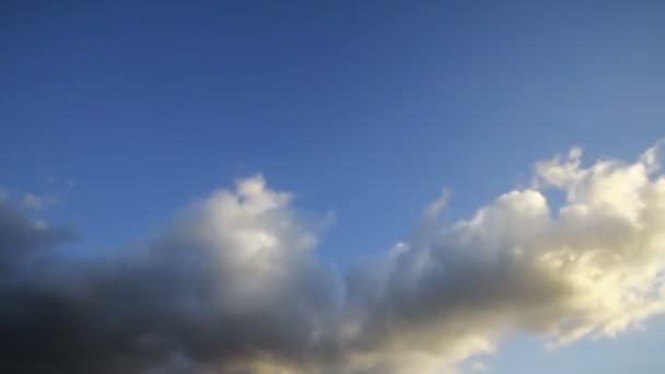 Tijd Vervallen Mooie Blauwe Lucht Met Wolken Achtergrond Sky Wolken — Stockvideo