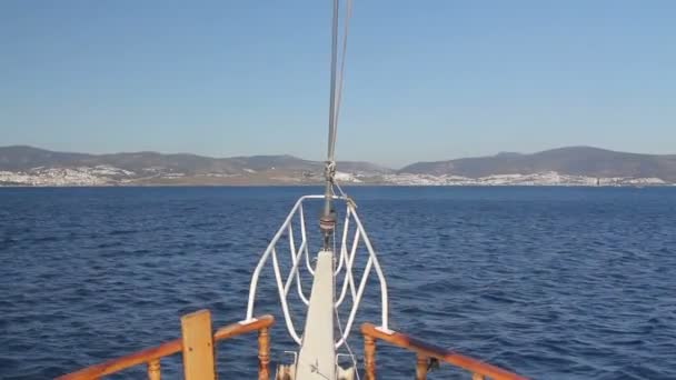 Arc De Voilier Naviguer Dans La Mer 