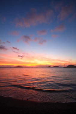 Deniz kenti Bodrum ve muhteşem gün batımları. Mugla, Türkiye