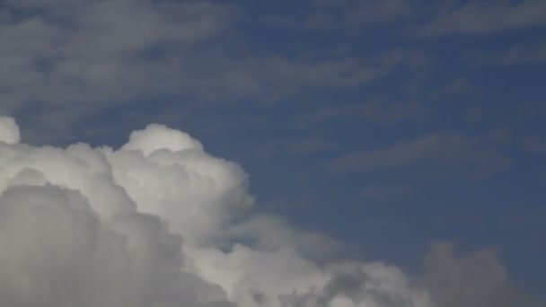 Tijd Vervallen Mooie Blauwe Lucht Met Wolken Achtergrond Sky Wolken — Stockvideo