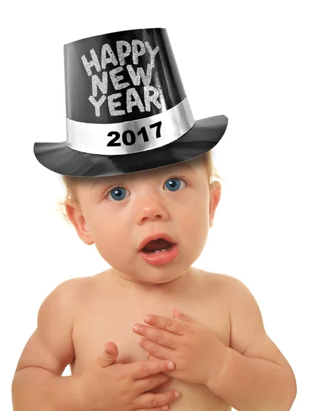 Gelukkig Nieuwjaar baby — Stockfoto