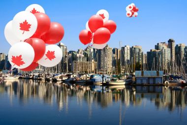 Vancouver Kanada günü balonları