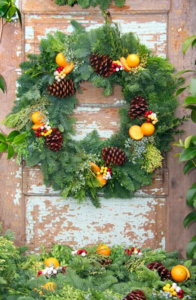 Holiday Christmas wreath — Stock Photo, Image