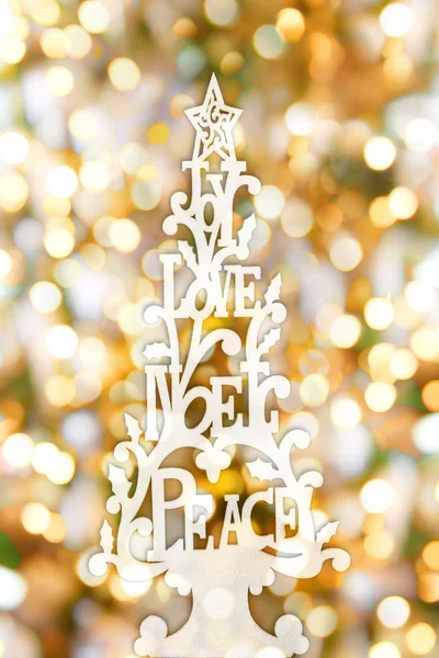 Vánoční stromeček bokeh — Stock fotografie