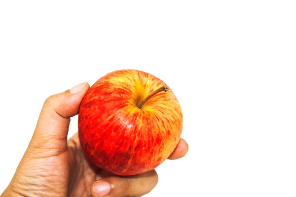 Elini tut Kırmızı elma — Stok fotoğraf