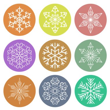 kar taneleri kümesi.