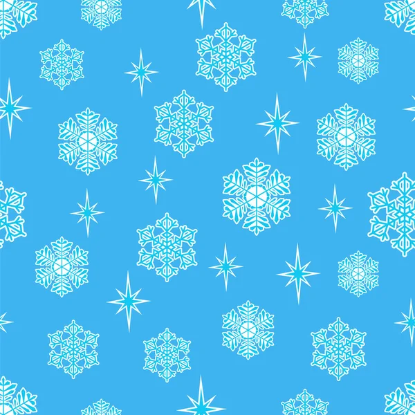Patrón de copo de nieve . — Archivo Imágenes Vectoriales