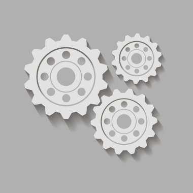 Vites bir gölge ile. Vektör çizim.