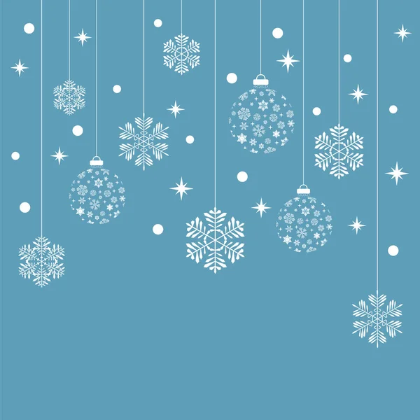 Kar taneleri ve topları. Vektör çizim.