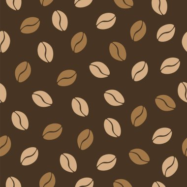 Dikişsiz desen kahve. Vektör çizim