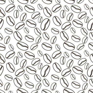 Dikişsiz desen kahve. Vektör çizim