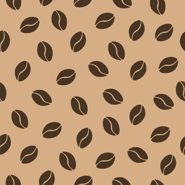 Dikişsiz desen kahve. Vektör çizim