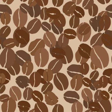 Dikişsiz desen kahve. Vektör çizim