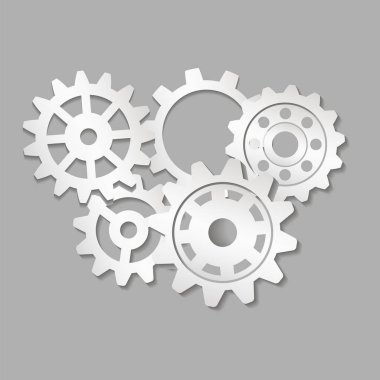 Gears'ı kümesi. vektör çizim.