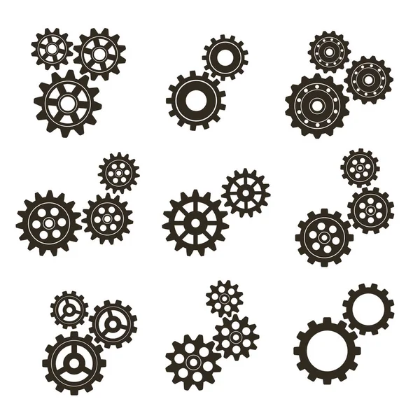 Gears'ı kümesi. vektör çizim.