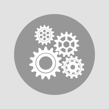 Gears'ı kümesi. Vektör simgesi