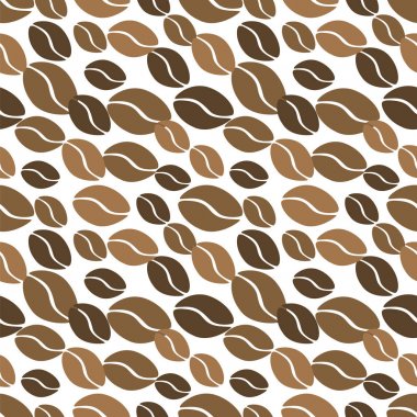 Kahvenin kusursuz deseni. Vektör illüstrasyonu