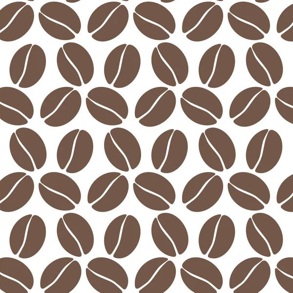 咖啡豆无缝化载体形态 — 图库矢量图片