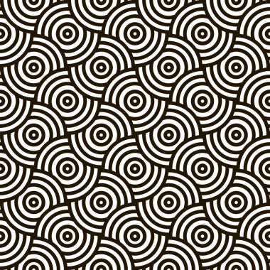 Birçok daireye sahip soyut vektör arkaplanı.