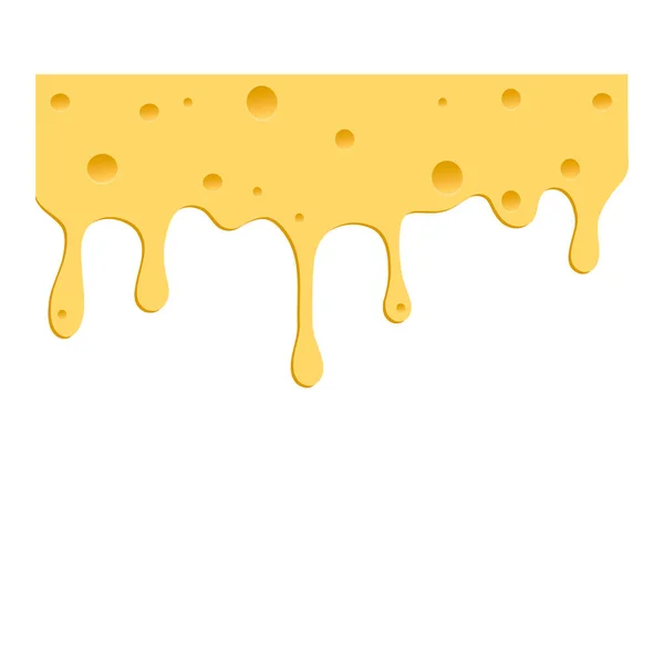 Gotas Queso Sobre Fondo Blanco Ilustración Vectorial — Vector de stock