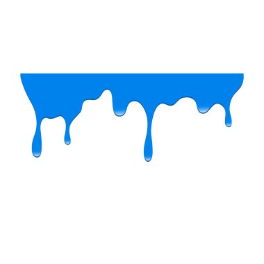 Beyaz arka planda boya damlaları. Vektör illüstrasyonu