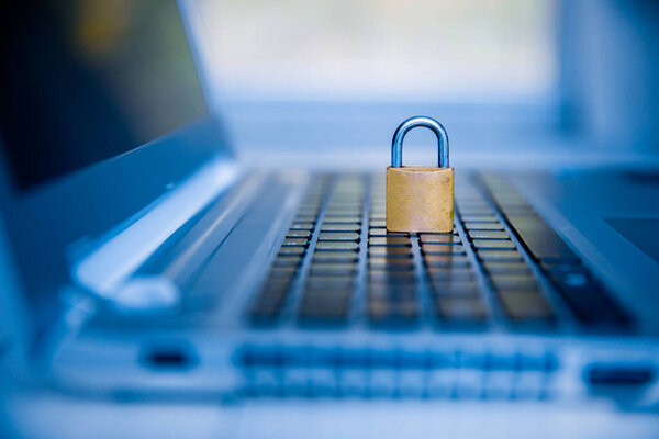 Lock as symbol for privacy and general data protection.