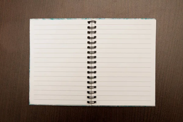 Empty Sketch Book Brown Background — Stock Photo, Image