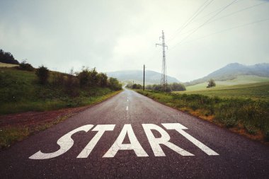 Otoyolda başlangıç çizgisi
