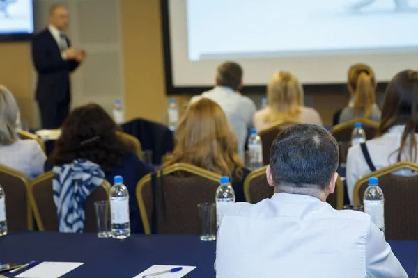 Blurred Image People Sitting Conference Room — Stock Photo, Image