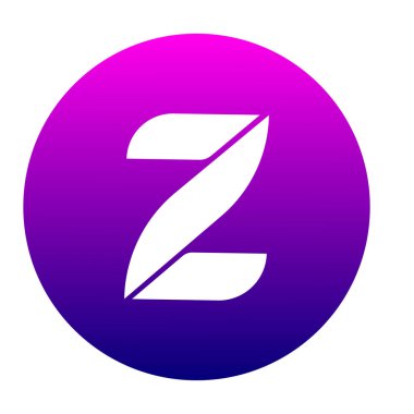 Z logo vektör yazı tipi. Fütüristik anahat mektup. Yüksek kaliteli çizgi