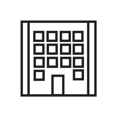 Daire vektör simgesi, ev sembolü. Modern, basit düz izole