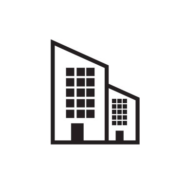 Daire vektör simgesi, ev sembolü. Modern, basit düz izole