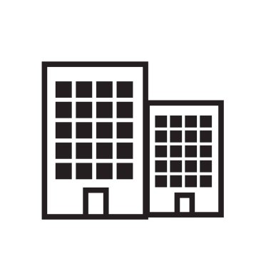 Daire vektör simgesi, ev sembolü. Modern, basit düz izole