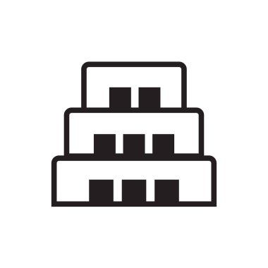 Daire vektör simgesi, ev sembolü. Modern, basit düz izole