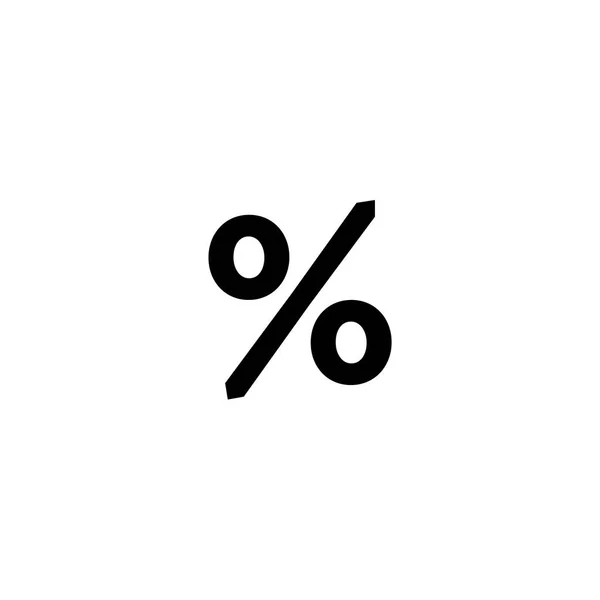 Percentage vector pictogram, lineaire percentage pictogram geïsoleerd voor uw web een — Stockvector