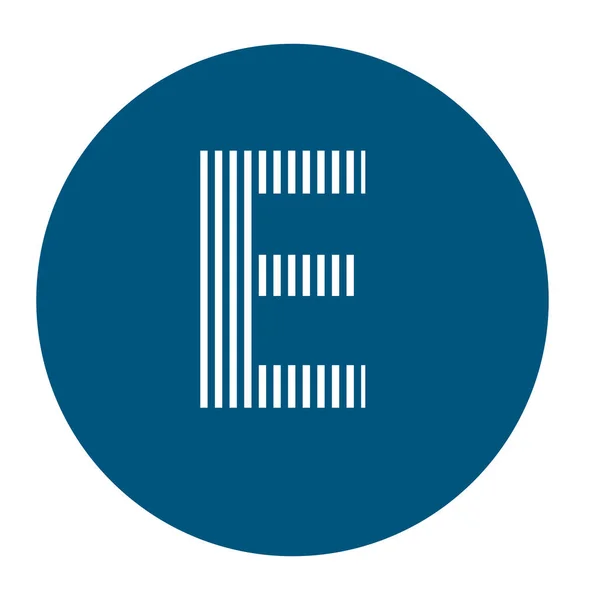 Abstracto letra E logo vector fuente. Carta esquemática futurista. H — Archivo Imágenes Vectoriales
