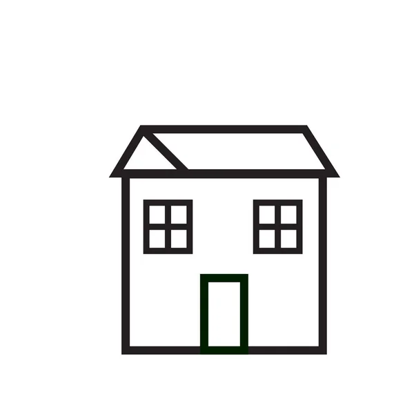 Apartamento icono de vector, símbolo de la casa. Aislamiento plano moderno y simple — Vector de stock