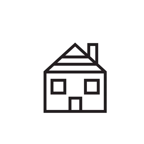 Apartamento icono de vector, símbolo de la casa. Aislamiento plano moderno y simple — Vector de stock