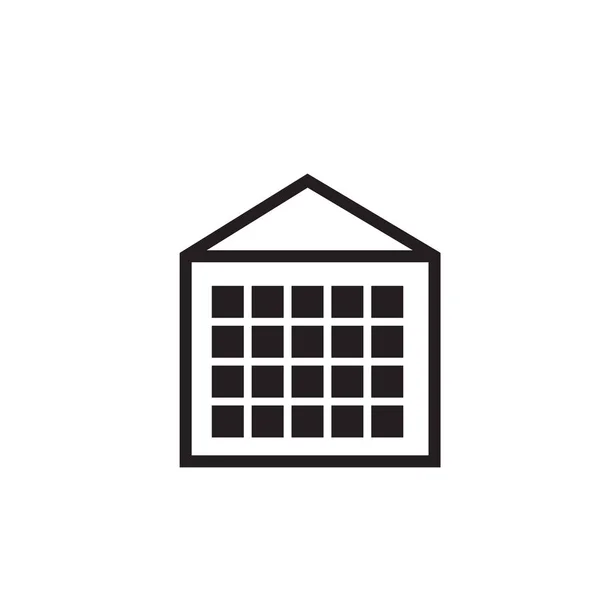 Apartamento icono de vector, símbolo de la casa. Aislamiento plano moderno y simple — Vector de stock