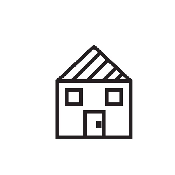 Apartamento icono de vector, símbolo de la casa. Aislamiento plano moderno y simple — Vector de stock