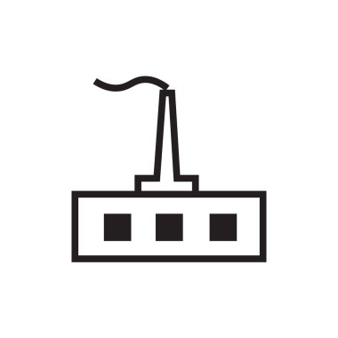 Daire vektör simgesi, ev sembolü. Modern, basit düz izole