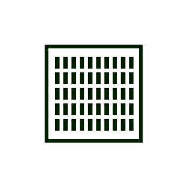 Daire vektör simgesi, ev sembolü. Modern, basit düz izole