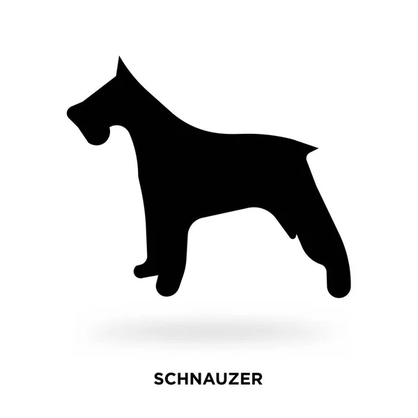 Silueta Schnauzer — Archivo Imágenes Vectoriales