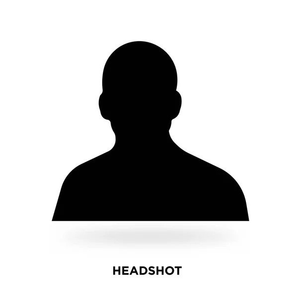 Silhouette headshot — Vettoriale Stock