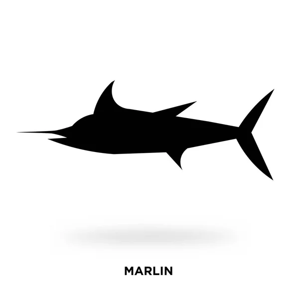 Silueta de marlin — Vector de stock