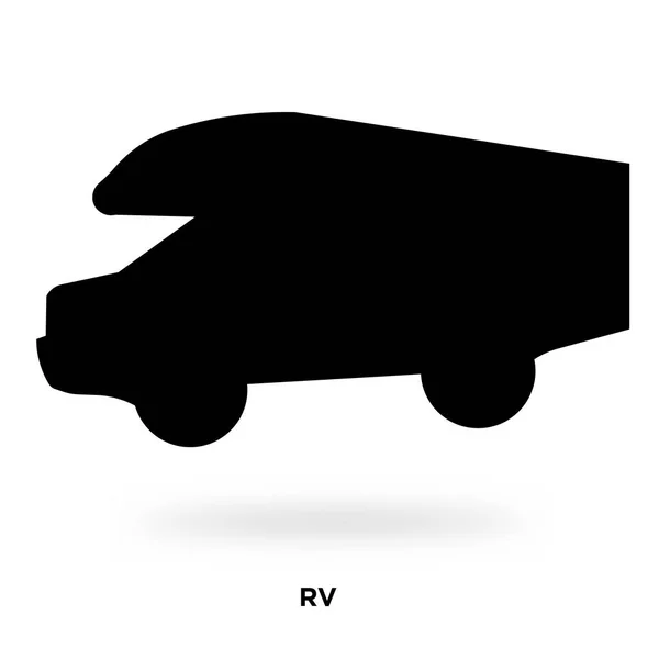 Silueta rv — Vector de stock