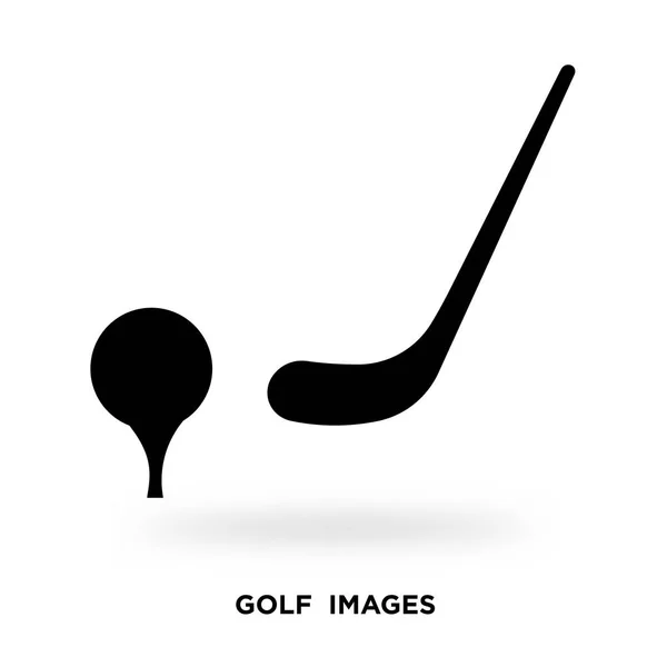 高尔夫影像剪影 — 图库矢量图片