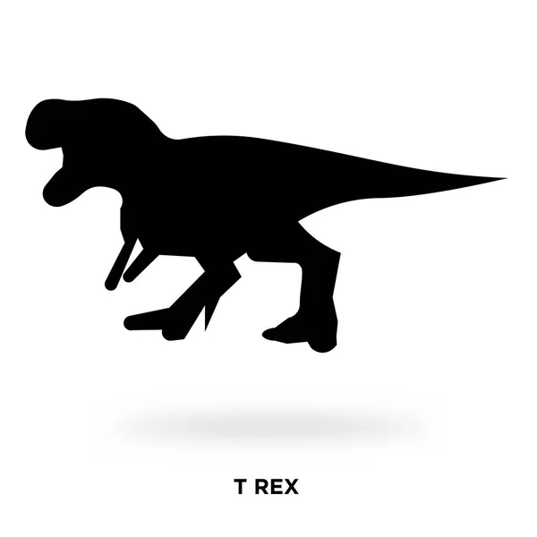 T-rex siluet — Stok Vektör